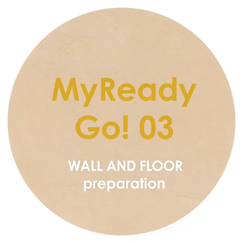 Logo of the ready-to-use microcement MyReady Go! 01